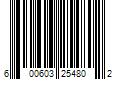 Barcode Image for UPC code 600603254802