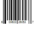 Barcode Image for UPC code 600603260537