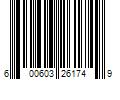 Barcode Image for UPC code 600603261749