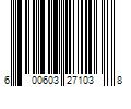 Barcode Image for UPC code 600603271038