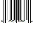 Barcode Image for UPC code 600603283604