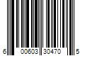 Barcode Image for UPC code 600603304705