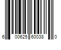 Barcode Image for UPC code 600625600380