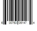 Barcode Image for UPC code 600753051474