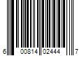 Barcode Image for UPC code 600814024447