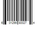 Barcode Image for UPC code 601299800274