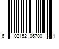 Barcode Image for UPC code 602152067001