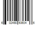 Barcode Image for UPC code 602498636046