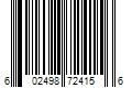 Barcode Image for UPC code 602498724156