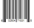 Barcode Image for UPC code 602504718315