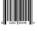 Barcode Image for UPC code 602527500454