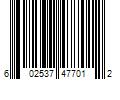 Barcode Image for UPC code 602537477012