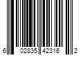 Barcode Image for UPC code 602835423162