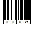 Barcode Image for UPC code 6034000004021