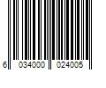 Barcode Image for UPC code 6034000024005