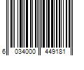 Barcode Image for UPC code 6034000449181