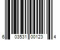 Barcode Image for UPC code 603531001234