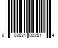 Barcode Image for UPC code 603531002514