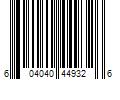 Barcode Image for UPC code 604040449326