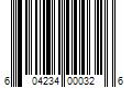 Barcode Image for UPC code 604234000326