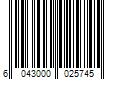 Barcode Image for UPC code 6043000025745