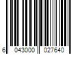 Barcode Image for UPC code 6043000027640. Product Name: INTENSE FLAIR BODY CREAM 360G