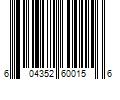 Barcode Image for UPC code 604352600156