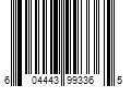 Barcode Image for UPC code 604443993365