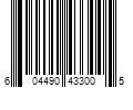 Barcode Image for UPC code 604490433005