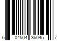 Barcode Image for UPC code 604504360457