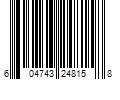 Barcode Image for UPC code 604743248158. Product Name: PERFORMANCE ACCESSORIES Java Scraped 0.62 in. T x 0.75 in. W x 94.5 in. L Quarter Round Molding