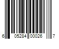 Barcode Image for UPC code 605284000267