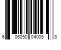 Barcode Image for UPC code 606250040058