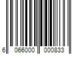 Barcode Image for UPC code 6066000000833