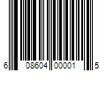 Barcode Image for UPC code 608604000015