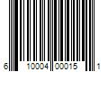 Barcode Image for UPC code 610004000151