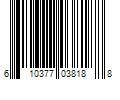 Barcode Image for UPC code 610377038188. Product Name: HAYWARD Gasket Replacement Part for Select Pool Accessory Fittings
