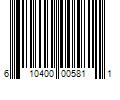 Barcode Image for UPC code 610400005811