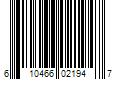 Barcode Image for UPC code 610466021947