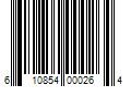 Barcode Image for UPC code 610854000264