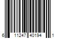 Barcode Image for UPC code 611247401941