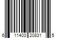 Barcode Image for UPC code 611403208315