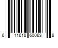 Barcode Image for UPC code 611618600638