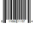 Barcode Image for UPC code 611698111574