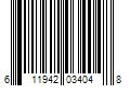 Barcode Image for UPC code 611942034048