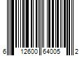 Barcode Image for UPC code 612600640052