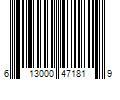 Barcode Image for UPC code 613000471819