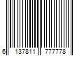 Barcode Image for UPC code 6137811777778