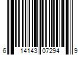 Barcode Image for UPC code 614143072949