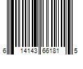 Barcode Image for UPC code 614143661815